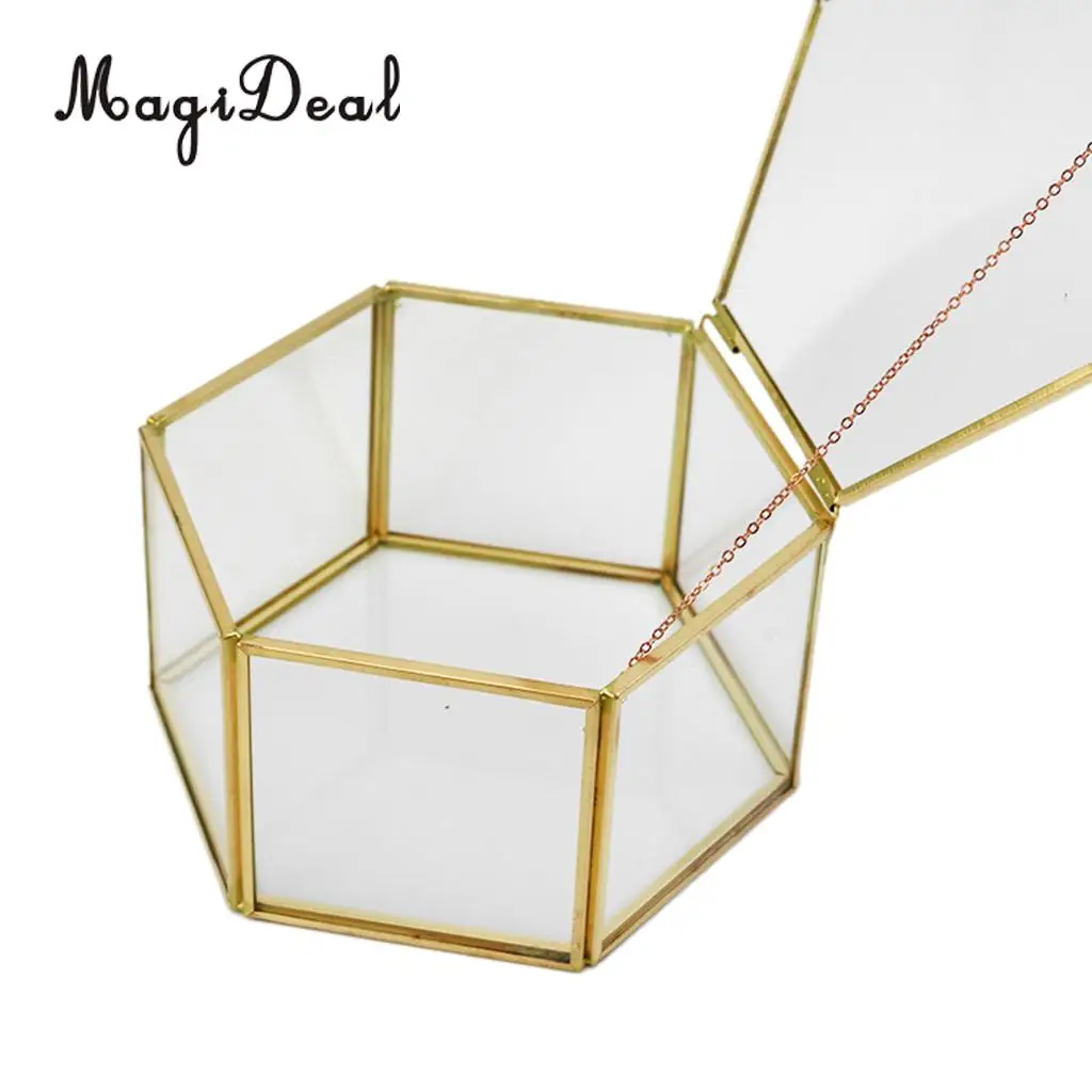 

MagiDeal Glass Greenhouse Terrarium Planter Fairy Garden Immortal flower Box Home Decor