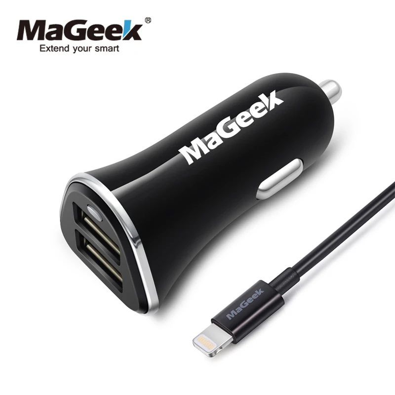 

MaGeek Dual Port Triple Port USB Car Charger Car Lighter Slot Universal for Mobile Phone Tablet for iPhone iPad 4.8A 6.8A