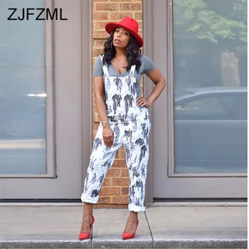 

Camouflage Print Summer Overalls For Women Spaghetti Strap Sleeveless Long Jumpsuits Casual Strapless Backless One Piece Romper