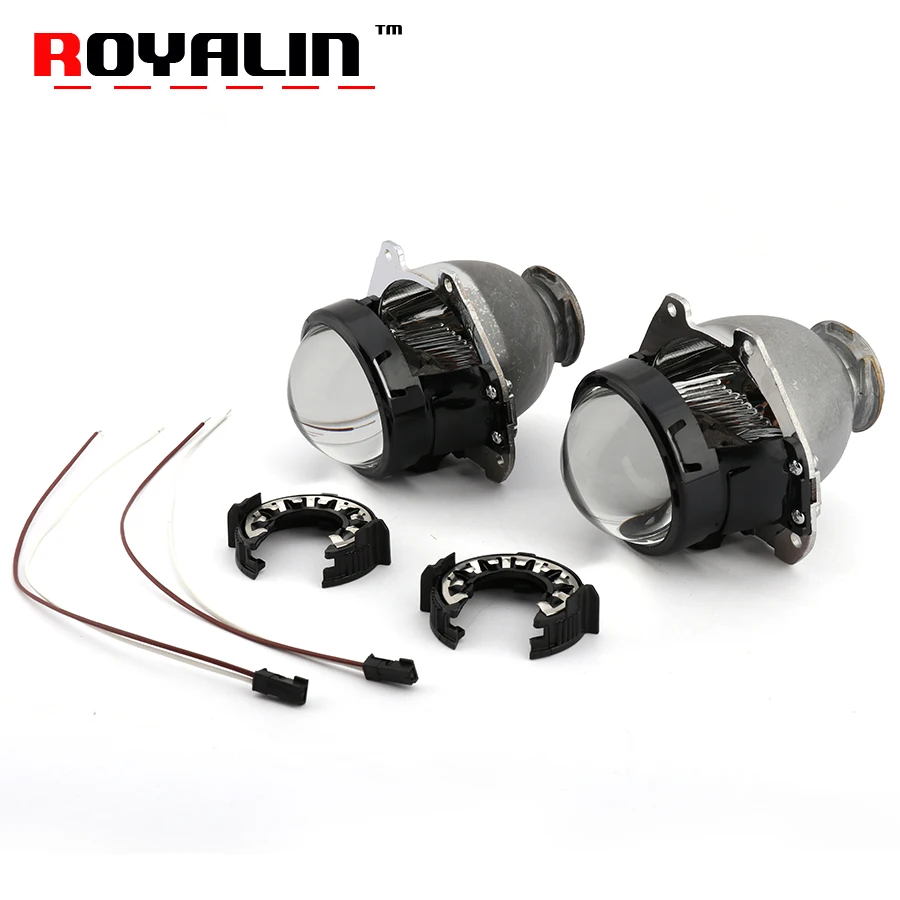 

ROYALIN Car Bixenon Projector Headlight Lens for HONDA New Accord Acura TL Odyssey Toyota Sienna 4TL-R Auto Lamps D2S Retrofit