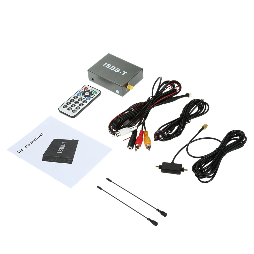 

Digital Mini Car TV Box ISDB-T Analog TV Strong Signal TV Receiver for Car DVD Player Monitor with Antenna Remote Controller