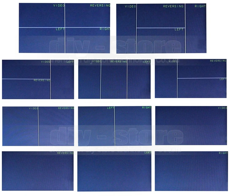 Diysecur 7 дюймов 4 Разделение Quad вид сзади Мониторы автомобиля Мониторы + 4 x CCD Ночное Видение заднего вида Камера водонепроницаемый Мониторы ing