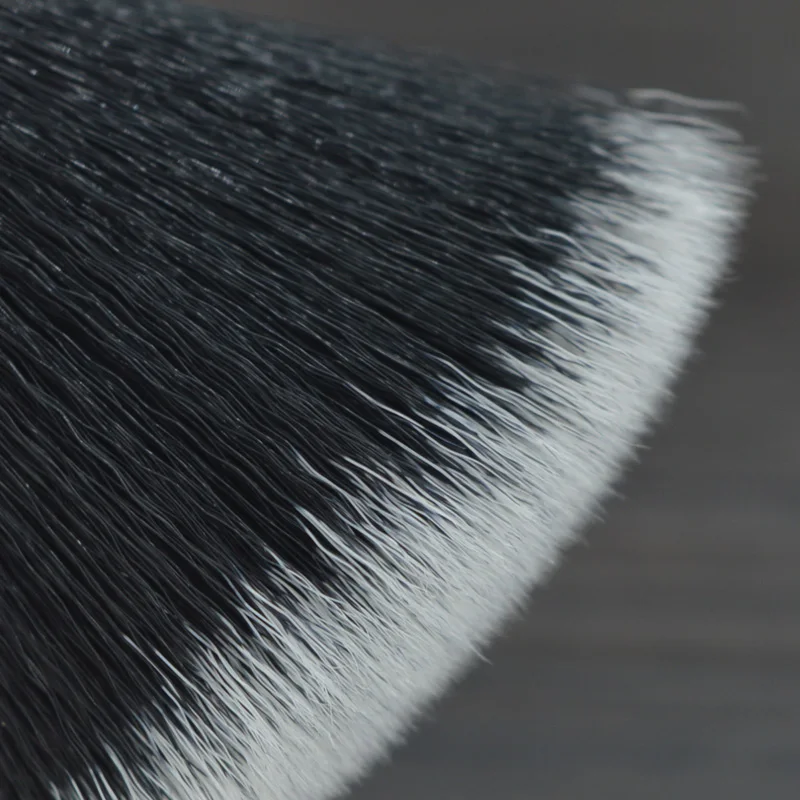 DSCOSMETIC 24 мм черный плоский верх синтетические волосы кисти для бритья для мужчин DIY щетка для бритья Борода голова подходит Кисть ручка