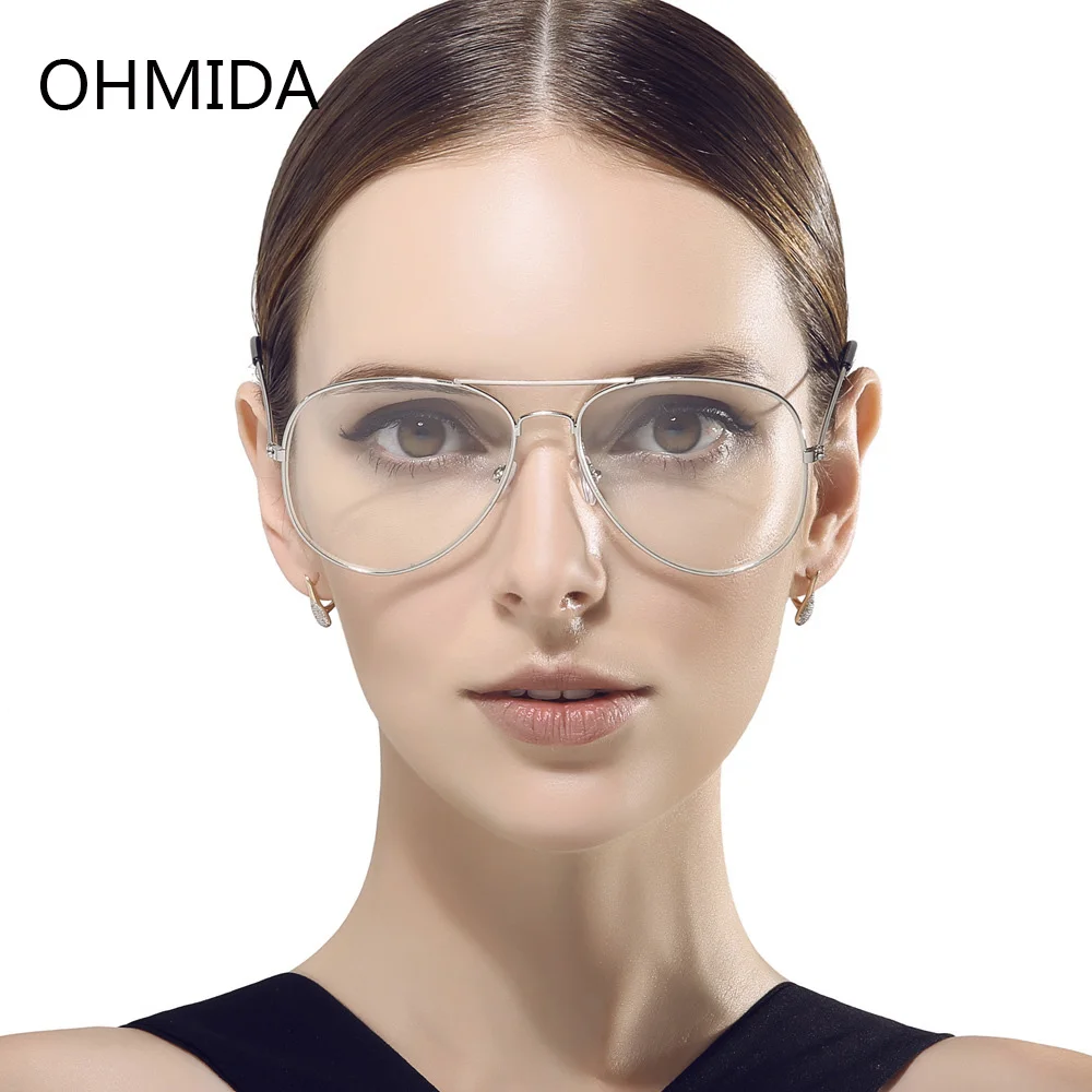 OHMIDA новые модные очки Женские оправы с прозрачными линзами Простые Стеклянные
