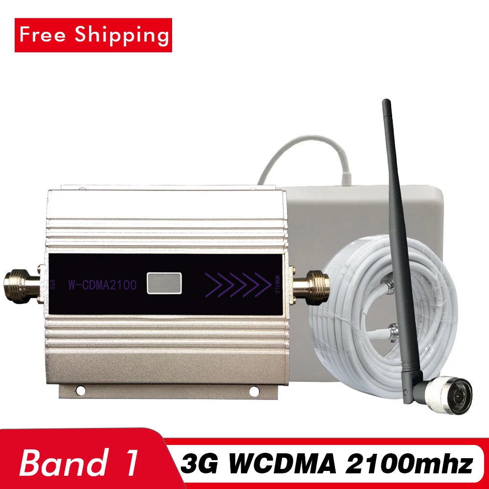 

60dB LCD Display 3G Signal Booster UMTS WCDMA 2100mhz (LTE Band 1) Mobile Signal Repeater 3G Network Cell Phone Signal Amplifier