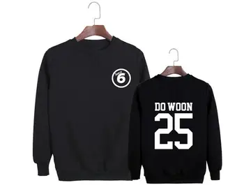 

New arrival kpop day6 album sunrise member name printing o neck sweatshirt unisex pullover hoodies long sleeve k-pop hoodie