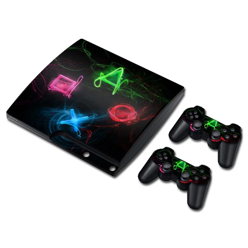

Top sale!Skin Decal Wrap For PS3 slim Original Gaming Console Controller