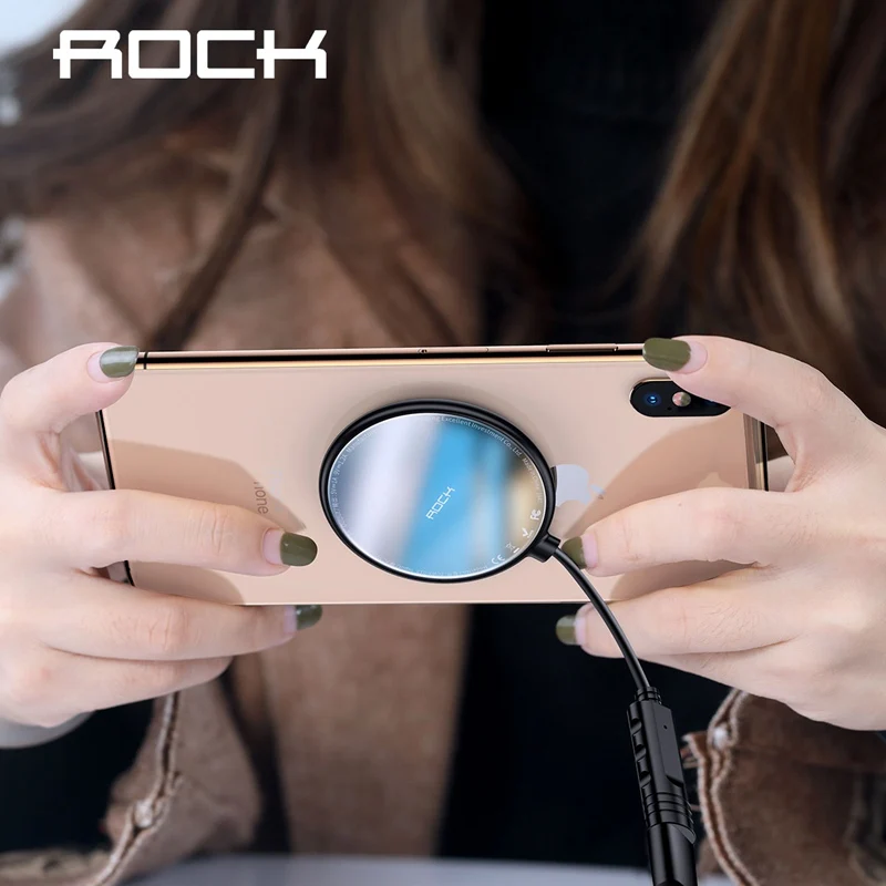 ROCK Spider присоска Беспроводное зарядное устройство для iPhone X Xr XS Max Mini 10 Вт быстрая