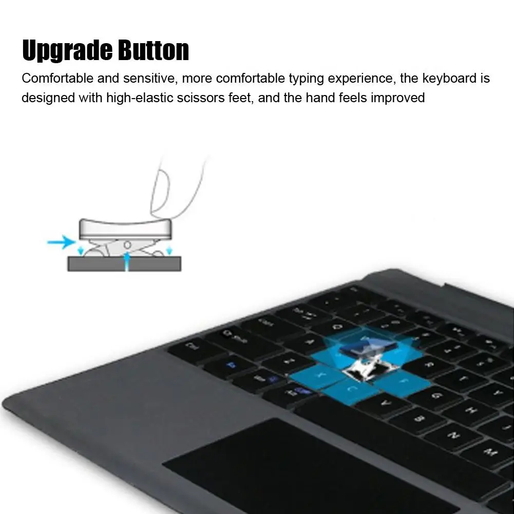Bluetooth Беспроводной поглощающая электромагнитное излучение тонкая клавиатура для microsoft surface pro3/4/5 планшетный ПК Магнитный клавиатура с возможностью зарядки Лидер продаж