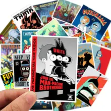 25 шт. Futurama стикер мультфильм детские игрушки стикер s для DIY Скрапбукинг багаж ноутбук телефон водонепроницаемый Прохладный Плакат стикер s