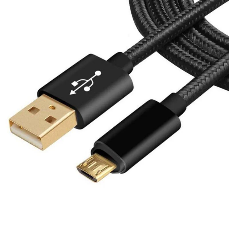 جديد الروبوت Calbes V8 الذهب-مطلي سريع شحن الهاتف المحمول كابل نقل بيانات المصغّر usb كابل شحن 0.2 m/1 m/ 2 m/3 m دروبشيب OFC-Z08