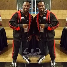 Новинка, осенняя мужская мода, для бега, новая мода, спортивная одежда для спортзала, Мужской комплект, на молнии, с капюшоном, с длинным рукавом, толстовка+ штаны, комплект из 2 предметов