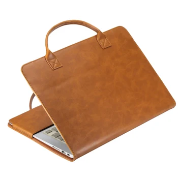 

Laptop Case Protective Cover Laptop Bag PU Leather Case Breathable Handheld Waterproof Case Cover For Apple Macbook 11 13.3 Inch