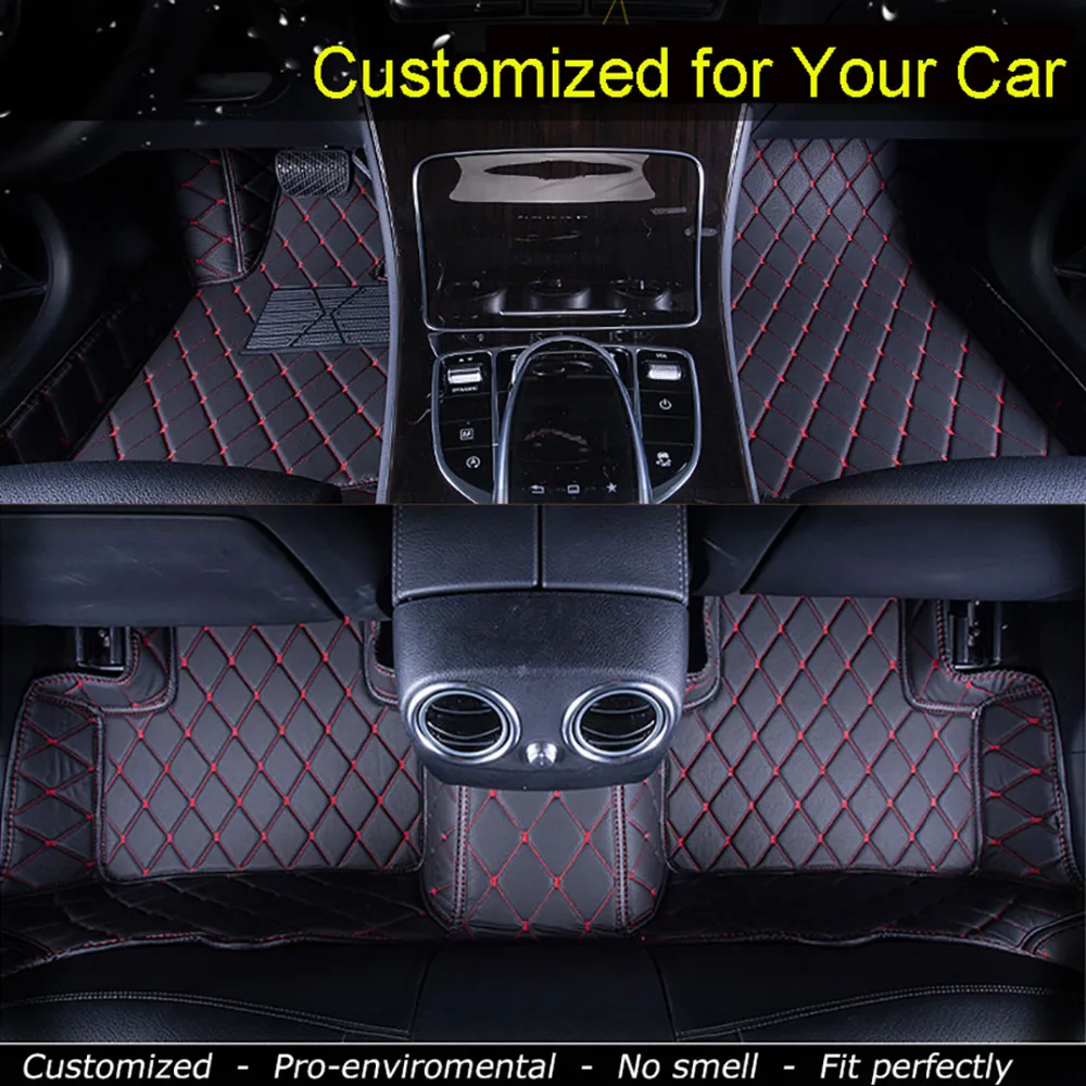 Car Floor Mats Case For Toyota Alphard 2 3 Rows Customized Auto 3d