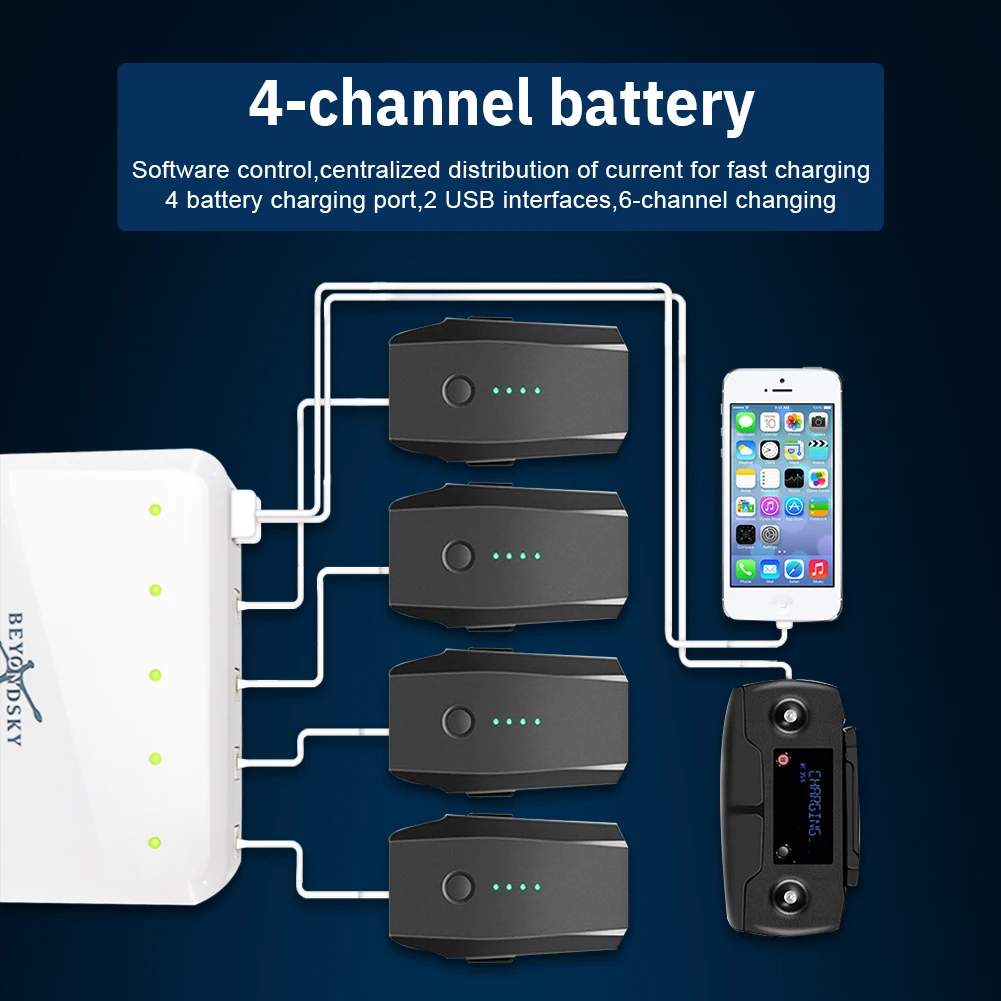 $45 HOBBYINRC in Multiport Battery Charger For DJI MAVIC PRO for Mavic AIR Serise Drones for DJI