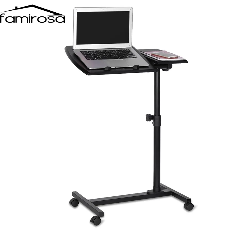 KQ YD03 Laptop Rolling Cart Desk Adjustable Height Sofa 