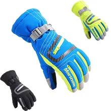 Зима профессиональные лыжные Перчатки для мальчиков и девочек для взрослых ветрозащитный водонепроницаемый теплый Перчатки детский лыжный, Перчатки S-XL Размер