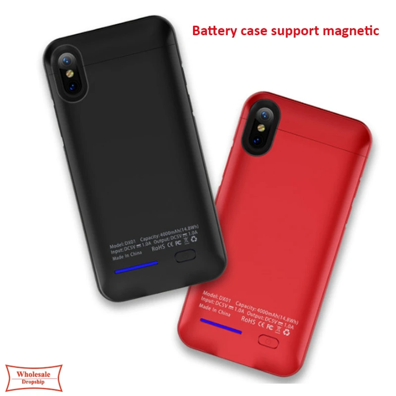 

NEW Universal battery case Power Cover for iPhone X XS Max XR 6S+7+ 8+ charger phone case for iPhone 6 6S 7 8 Plus 4000/5000mAh