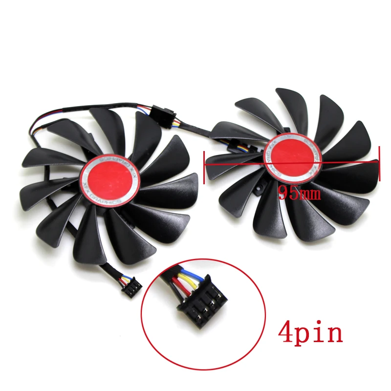 95MM FDC10U12S9-C Cooler Fan Replace For XFX AMD Radeon RX 560D 570 580 RX590 RX580 RX560D Graphics Card Cooling Fan 95MM FDC10U12S9-C Cooler Fan Replace For XFX AMD Radeon RX 560D 570 580 RX590 RX580 RX560D Graphics Card Cooling Fan