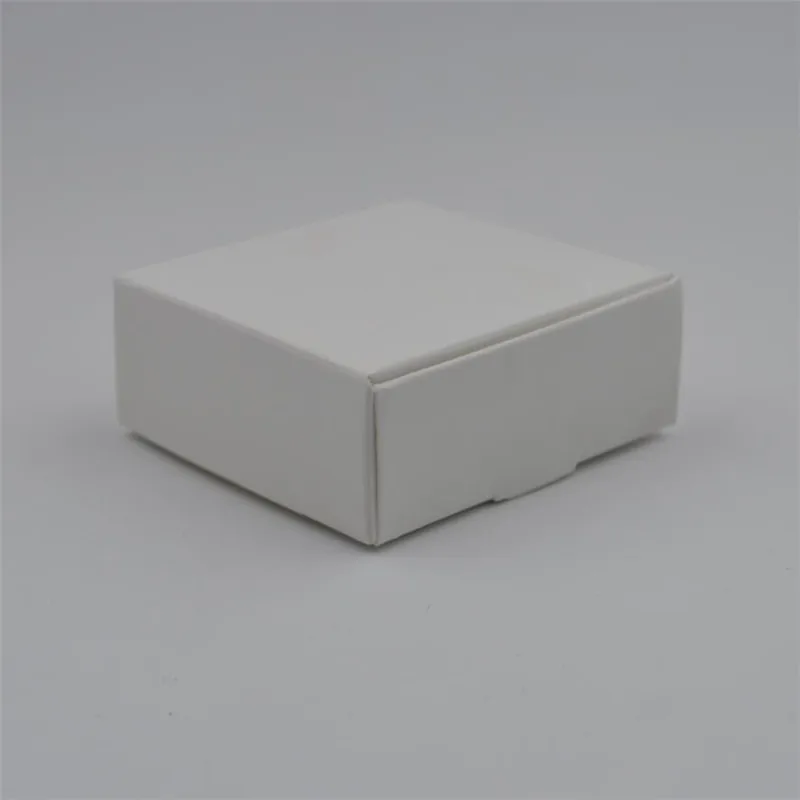 10 шт, пустые маленькие белые черные мыльные картонные коробки, маленькие черные крафт-бумажные коробки, подарочная упаковка для конфет коробки - Цвет: Белый