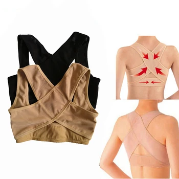 1PCS Women Chest Posture Corrector Support Belt Body Shaper Corset Shoulder Brace S/M/L/XL/XXL