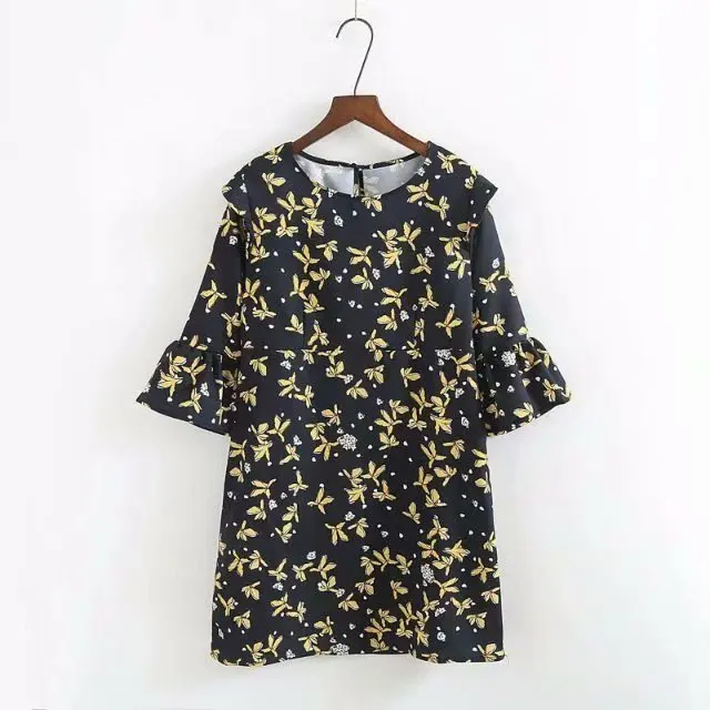 

XZ35-2070 European and American Fashion Wind Printed Dresses