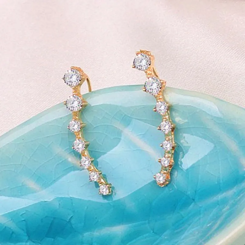 

One PAIRS Ear Cuff Wrap Crystal Earrings Newest High Quality Summer Style Ear Cuff Piercing Jewelry For Women