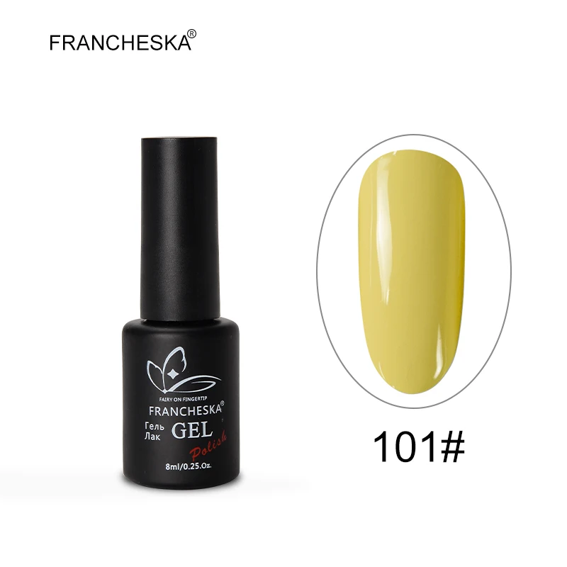 gel polish -101 Francheska Гель-лак для ногтей праймер резиновая основа Топ строитель ногтей латекс aceite кутикулы не протирать верхнее покрытие huile Маникюр brillo - Цвет: gel polish -101