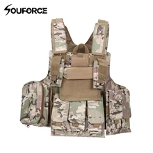Molle жилет боевой штурмовой плиты Перевозчик жилет защитное оборудование для наружной Тактической Военной охоты