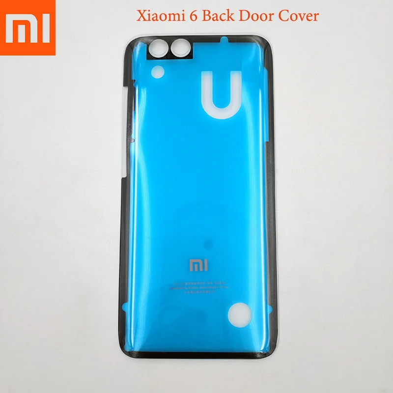 

100% Original Xiao Mi 6 Transparent Back Door Replacement Hard Battery Case For XIAOMI MI6 Rear Housing Cover 3D Glass Phone Bag