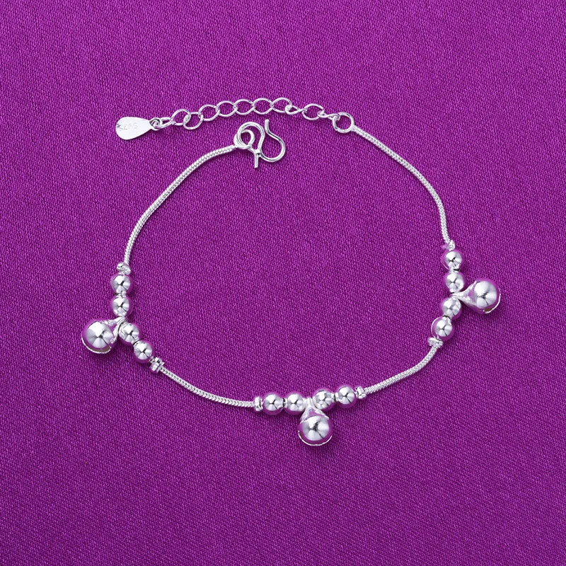 Fashion cute 3 Small bells bracelets for women as party gift made by