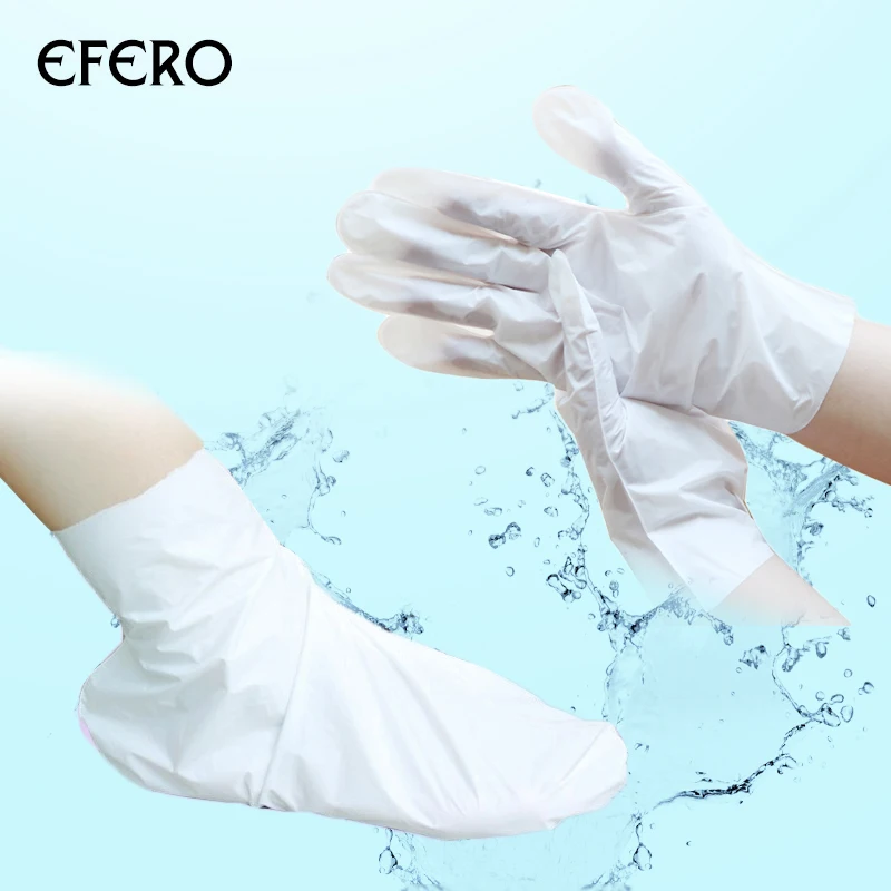 

EFERO Exfoliating Foot Hand Mask Peeling Dead Skin Feet Mask Socks for Foot Spa Hand Mask Moisturizing Glove Whitening 3Pair=6pc
