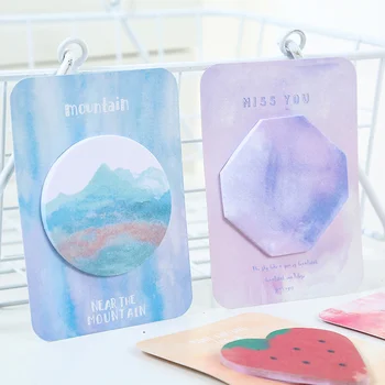 

8 pcs Rainbow color sticky notes Fantastic memo pad Cloud Icecream Fruit sticker Stationery Office planner School supplies A6952