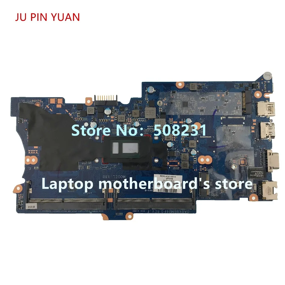 Ju pin yuan L01042-001 L01042-601 DA0X8BMB6F0 материнская плата для ноутбука hp ProBook 440 G5 430 G5 Тетрадь ПК I7-8550U полностью протестирована