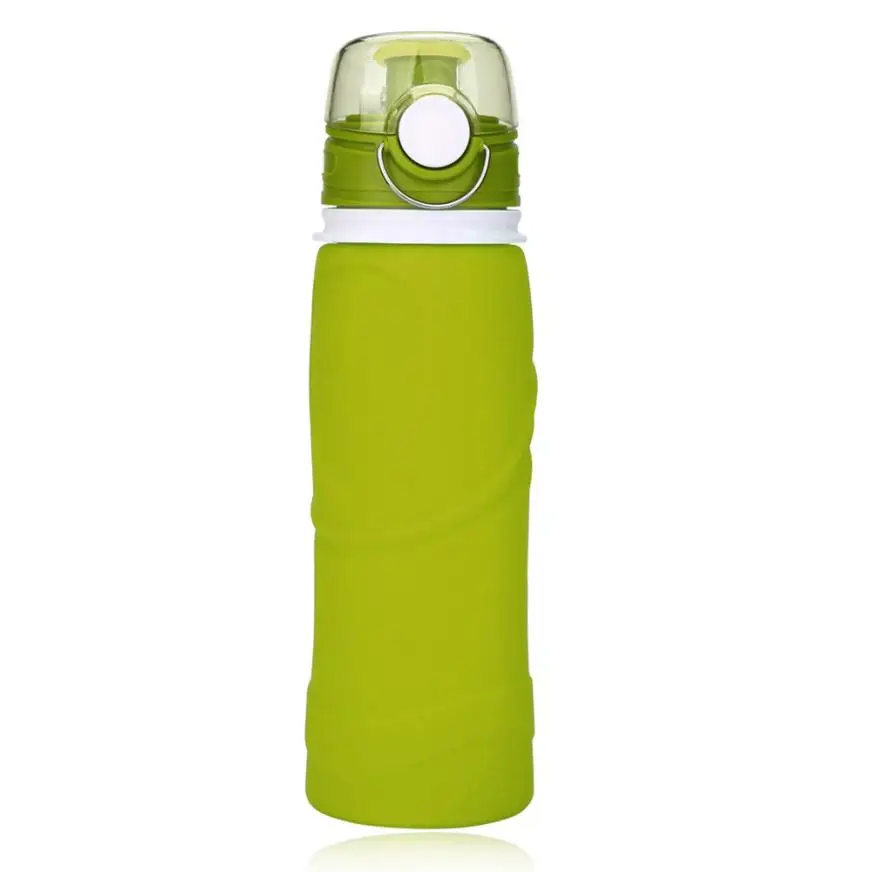 Открытый Портативный силиконовый 750 мл Складная напиток Еда Класс силиконовый спортивный велосипед складная бутылка для воды с защитой от протечек P40