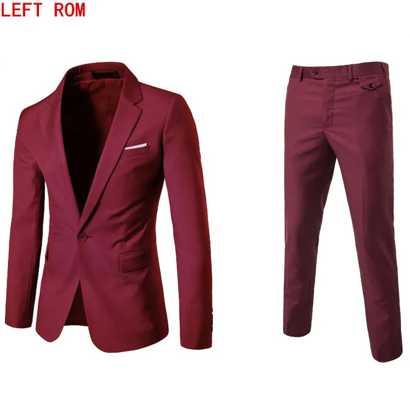 2017 جديد زائد حجم 6xl رجالي الدعاوى الزفاف العريس نوعية جيدة عارضة الذكور الدعاوى 2 peiece (سترة + بانت)