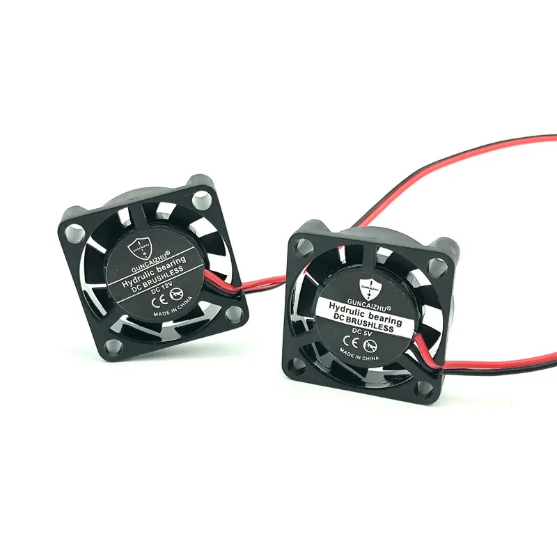 

GUNCAIZHU 25mm Brushless Cooling Fan 12V 5V DC Mini Fan Cooler high speed 11870RPM 2.5cm micro fan heatsink 2507 25x25x7mm