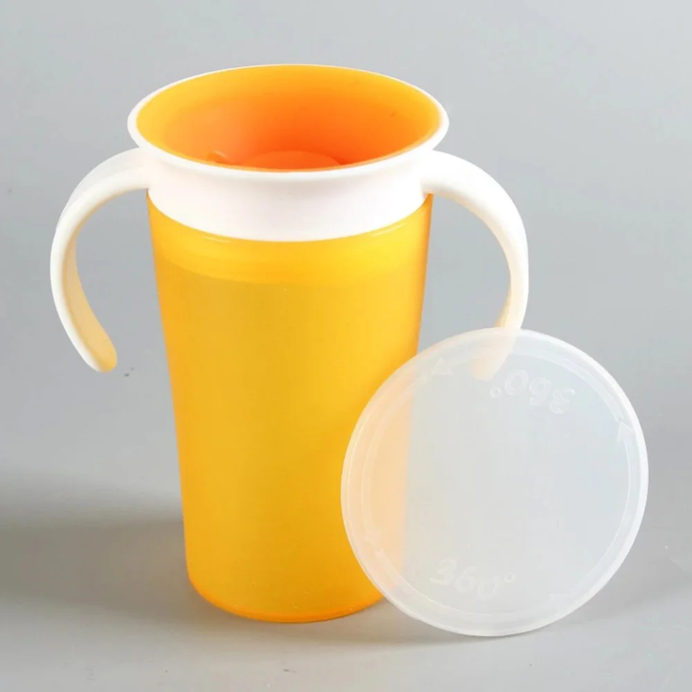 Детский питьевой стакан герметичные Сиппи чашки пластиковые напитки тренировочные чашки 360 Dgree анти-разлив малыш чашки аксессуары для кормления младенцев