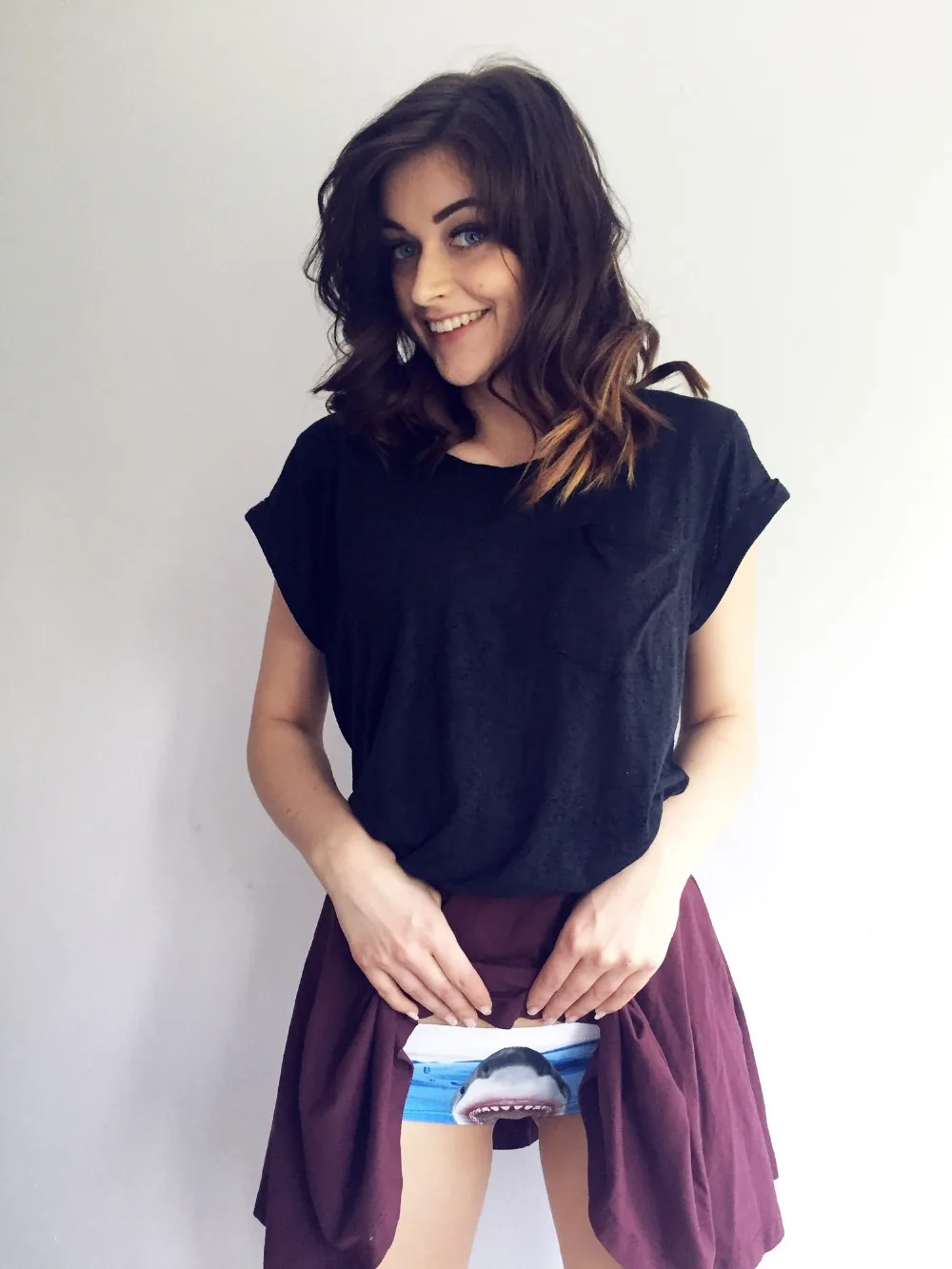 2017 New 3D Printing Animal shark jawz Funny Women's Briefs Thong Bragas Culotte Femme Sexy Panties For Women Erotic