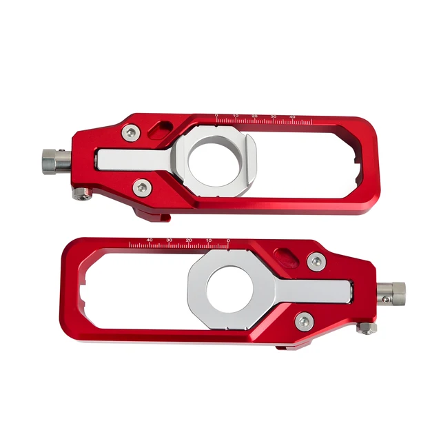 NICECNC Motorcycle CNC Rear Axle Chain Adjuster Tensioners For BMW S1000R S1000RR S 1000 R RR 2013-2018 HP4 2012-2015 Red