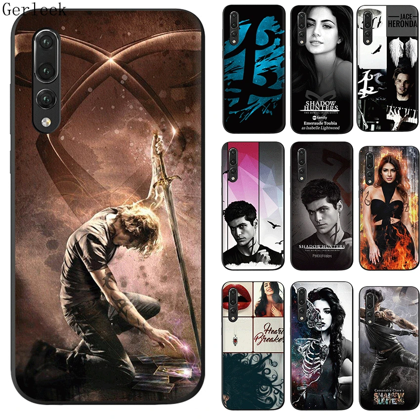 Черный мягкий TPU Американский ТВ серии Shadowhunters чехол для Huawei P8 P9 P10 Lite P20 Pro MINI 2015 2016