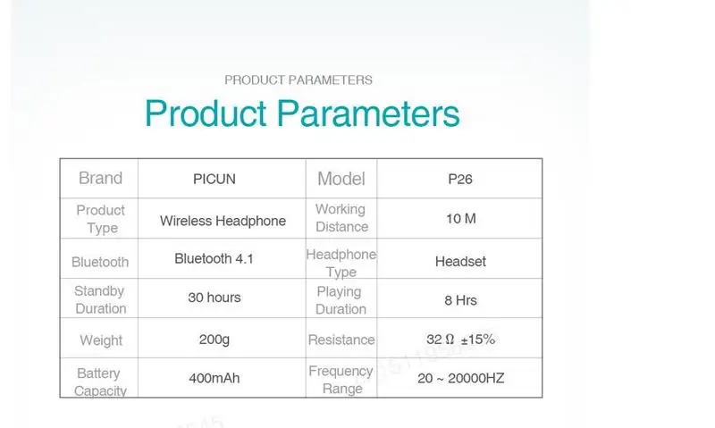 P26 Портативный беспроводной Bluetooth наушники Складные стерео бас Музыка гарнитура с микрофоном TF карта для ПК Xiomi