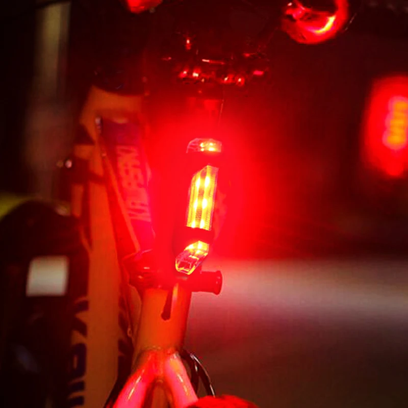 Best Bicycle Taillight Rechargeable Rear Light Bicycle LED USB Tail Safety Warning Bicycle Light Waterproof Light For Cycling Bicycle 0