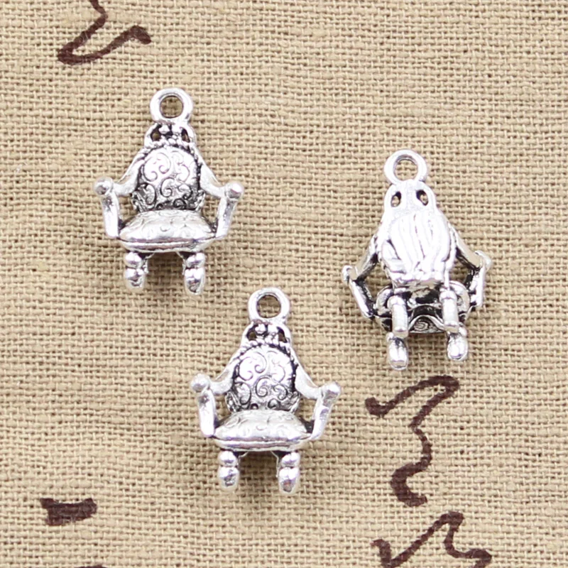 12pcs Charms 3D chair sofa 20*14*7mm Antique Silver Plated Pendants Making DIY Handmade Tibetan Silver Jewelry 12pcs Charms 3D chair sofa 20*14*7mm Antique Silver Plated Pendants Making DIY Handmade Tibetan Silver Jewelry