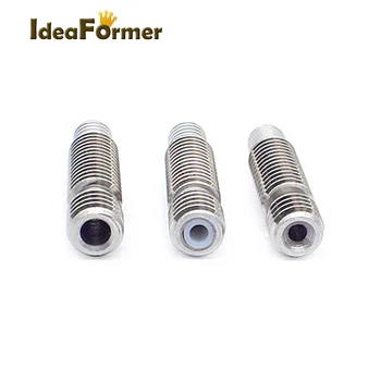 

5pcs 3D printer V6 M6*26 Nozzle heat break throat for the E3D 3D printer unit 1.75/3.0mm with or without Teflon tube inside