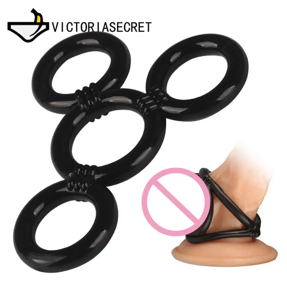 Erotic Goods Penis Dick Ring Sleeve Extension Condom Adult Sex Shop Erotic Toy Condom For Men Sex Toy Dildo Cock Ring