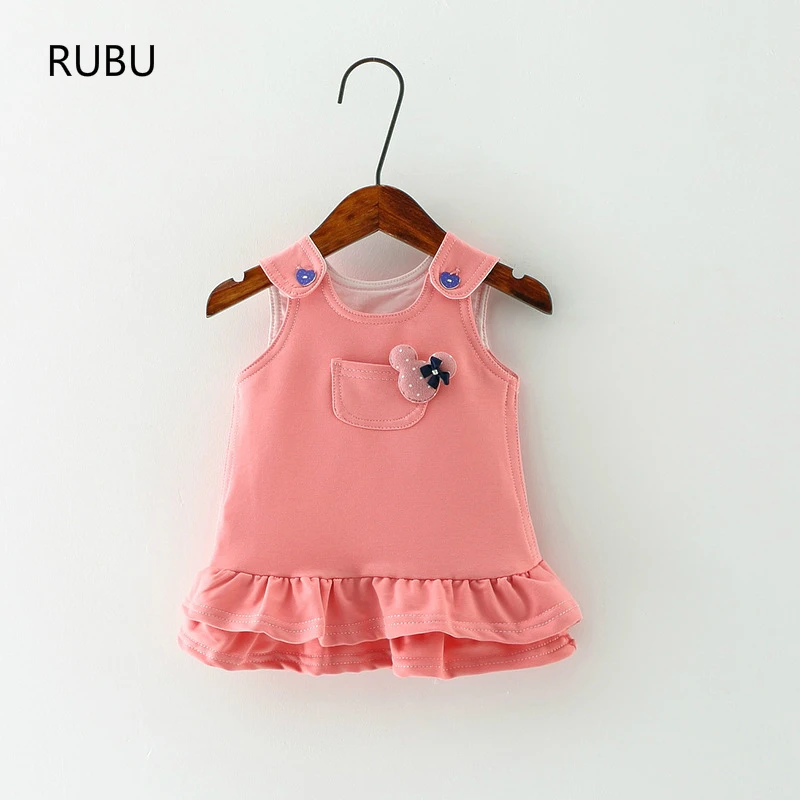 

2018 Promotion Hot Sale Knee-length Baby Dress Girls 0-3 Years Old 2018 Summer Fashion Style Children Clothing Cotton Dresses