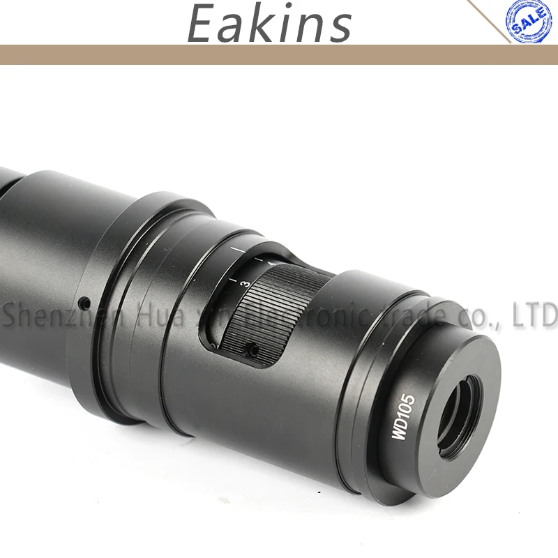 16X 160X Adjustable Magnification 25mm Zoom C-mount Lens 0.7X~5X For Industry Video Microscope Came