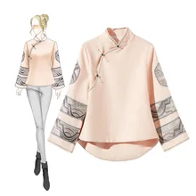 Осенне-зимняя новинка, Женская шерстяная одежда с длинным рукавом, Элегантная куртка с воротником-стойкой и принтом, теплая винтажная верхняя одежда, пальто