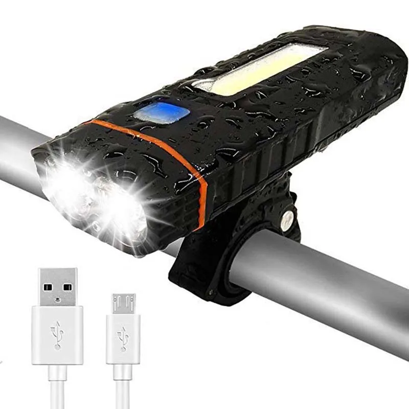 Life Mounts Rechargeable LED Headlamp with USB Car Charger Black